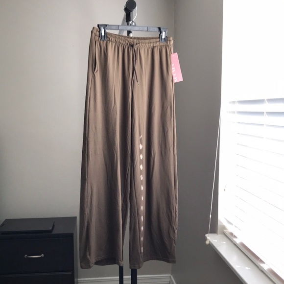 Brown Wide-Leg Pants - Picture 1 of 2